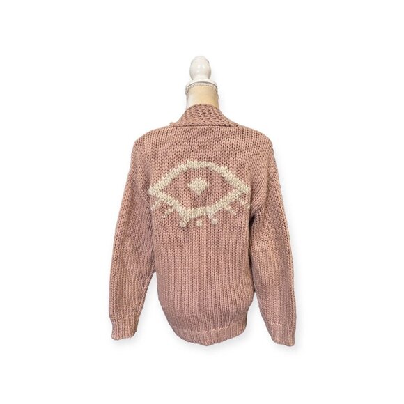 Jackson Rowe I See You Cardigan Size M Medium Pink Full Zip - Picture 3 of 10